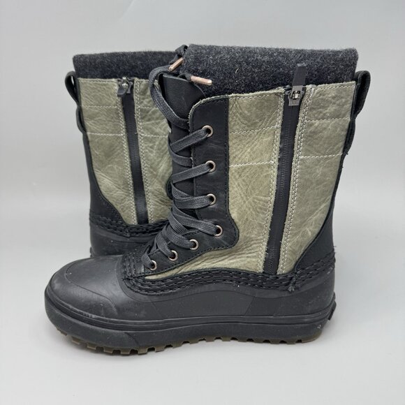 Vans MTE Standard Zip Snow Boots Snowboard Winter Black Green Mens Size 7 main image 7